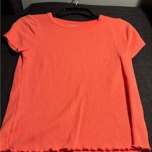 Orange Waffle lettuce cut short sleeve